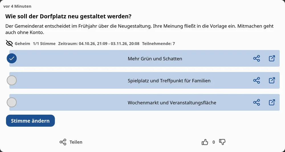 Wissen, was die Bürger wollen